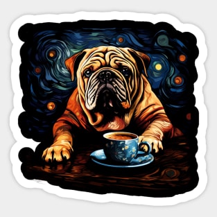 I love bulldog Sticker